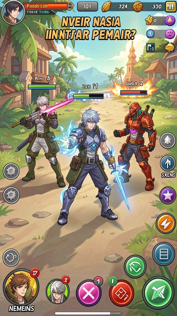 ajaib88 - Screenshot aksi seru saat bermain level sulit.