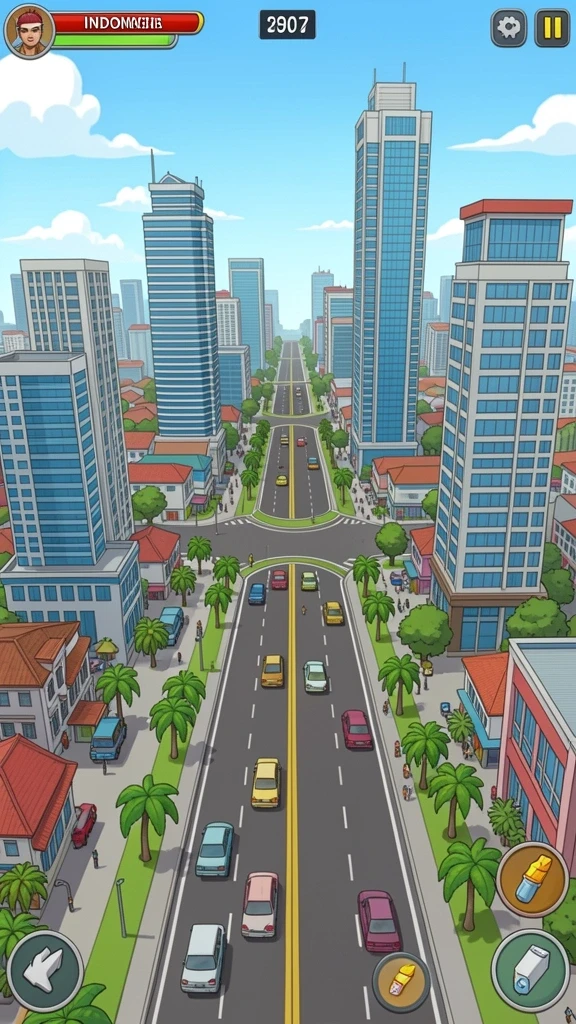 nv77 - Screenshot menunjukkan karakter heroik dalam aksi.